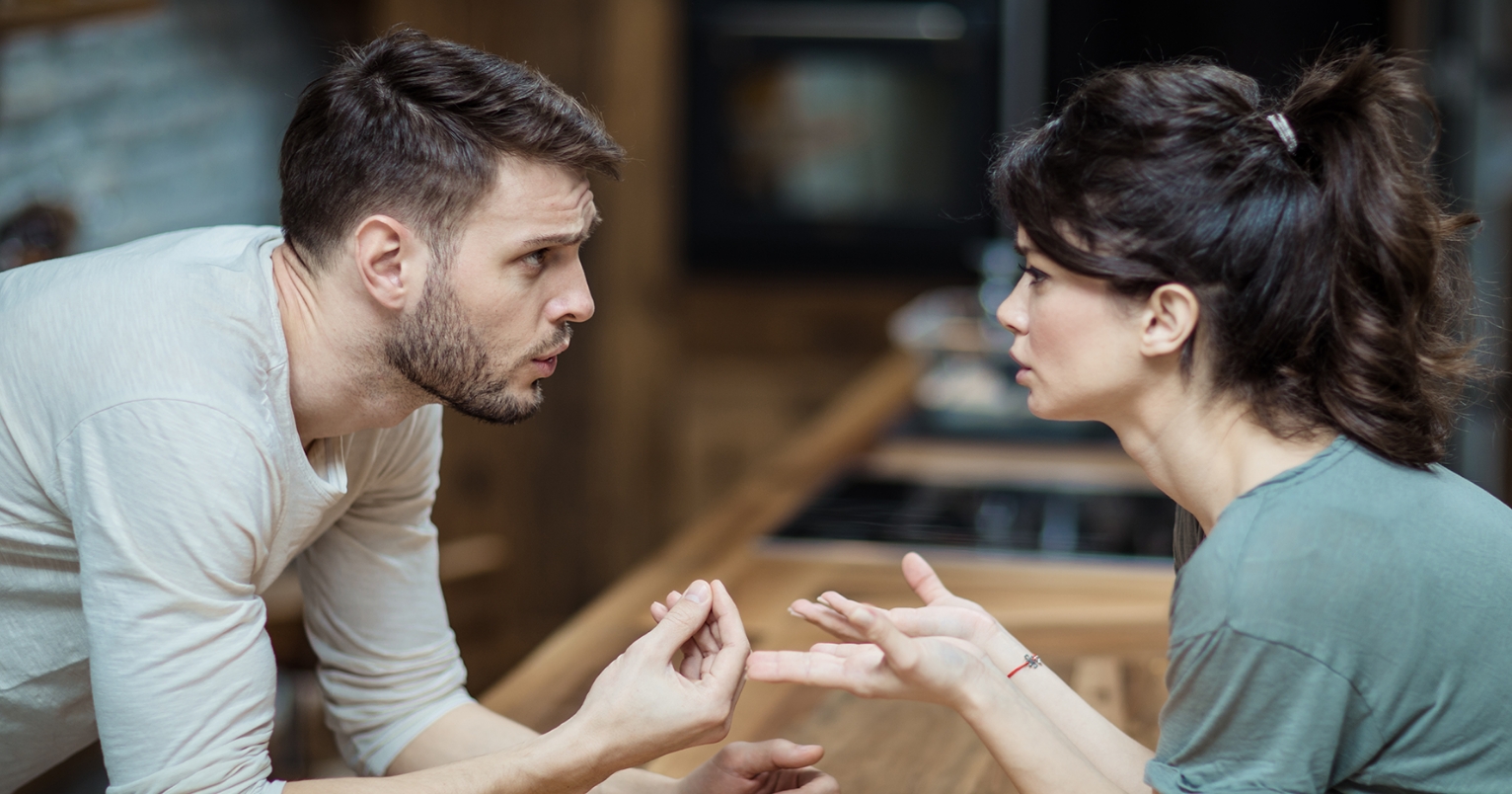 Couple arguing